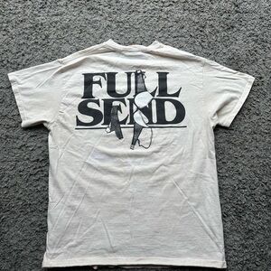 Nelk Full Send Cream T-shirt. Size Medium